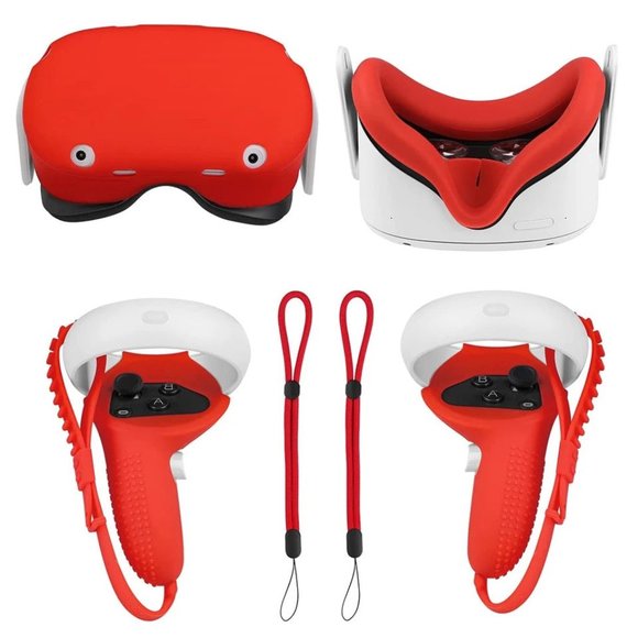 Oculus Quest 2 Silicone Starter Kit- Silicone Face cover, Shell, Controller Grip